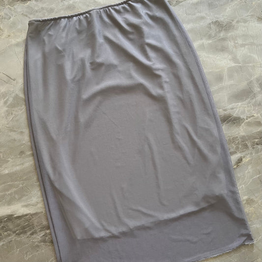 MESH SKIRT GRIS