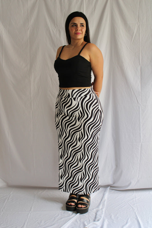 MAXI SKIRTS ANIMAL PRINT