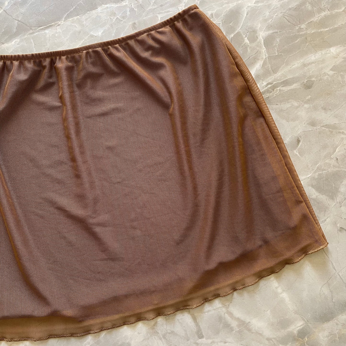 COFFEE MESH SKIRT