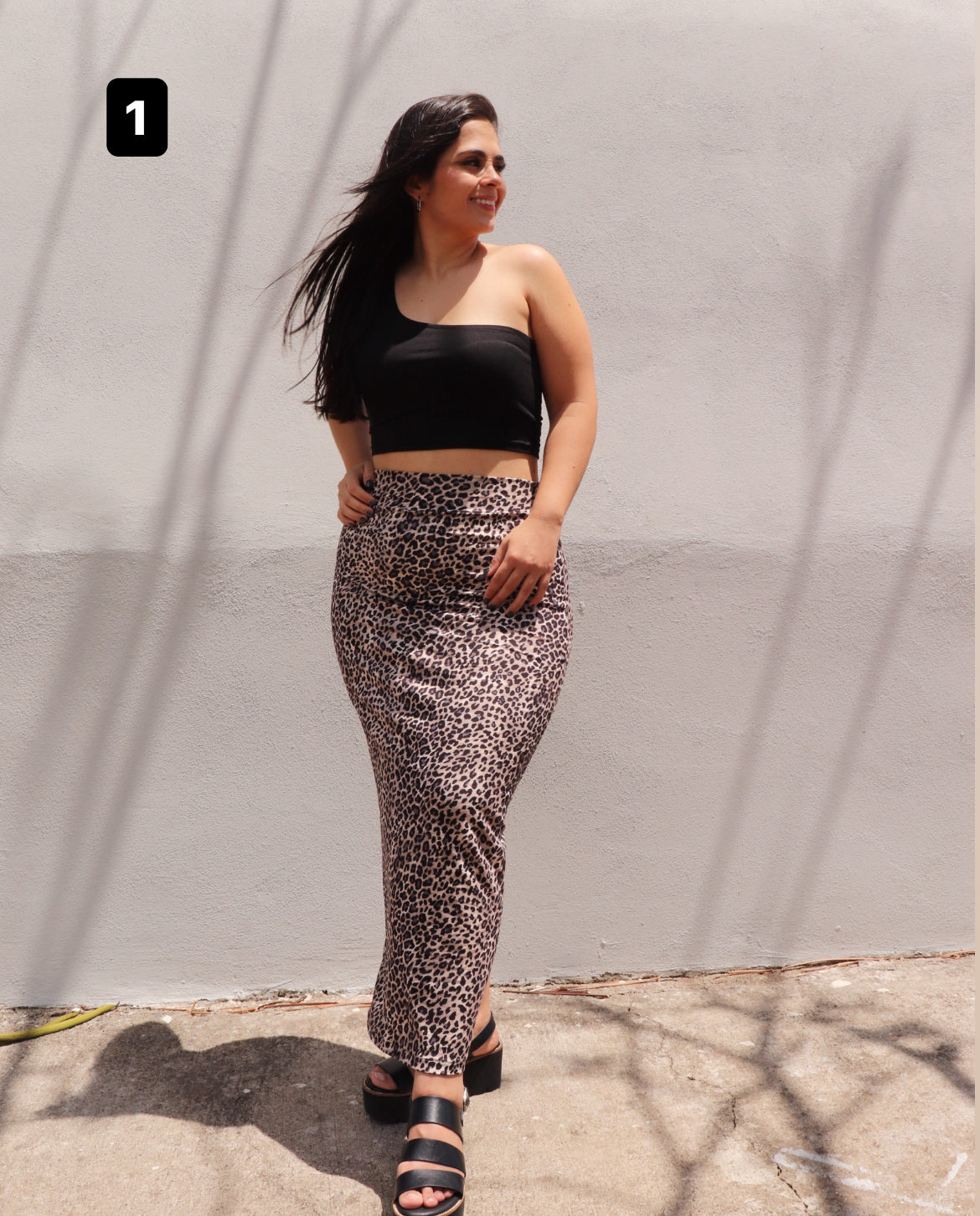 MAXI SKIRTS ANIMAL PRINT