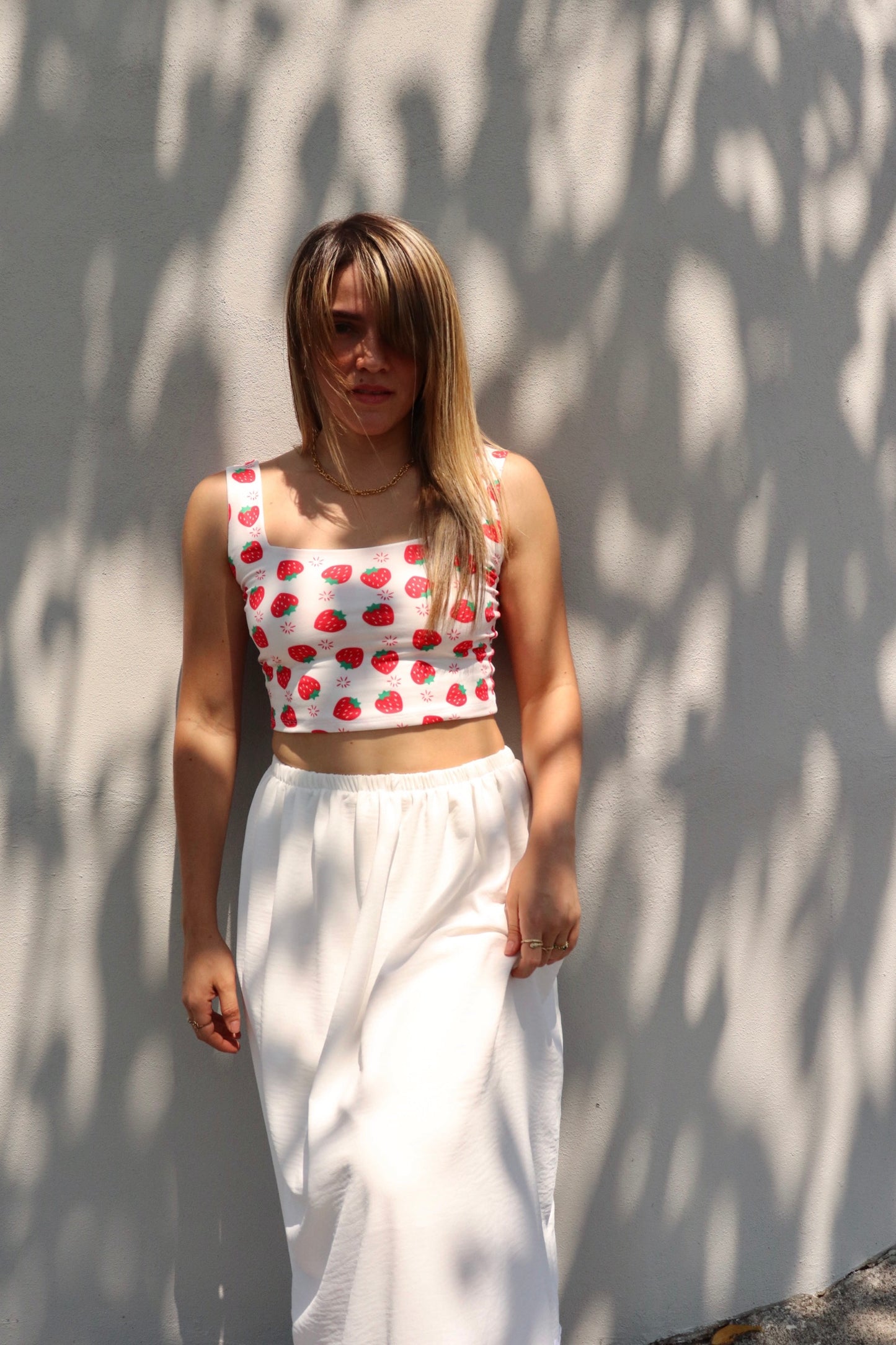 STRAWBERRY CROP TOP