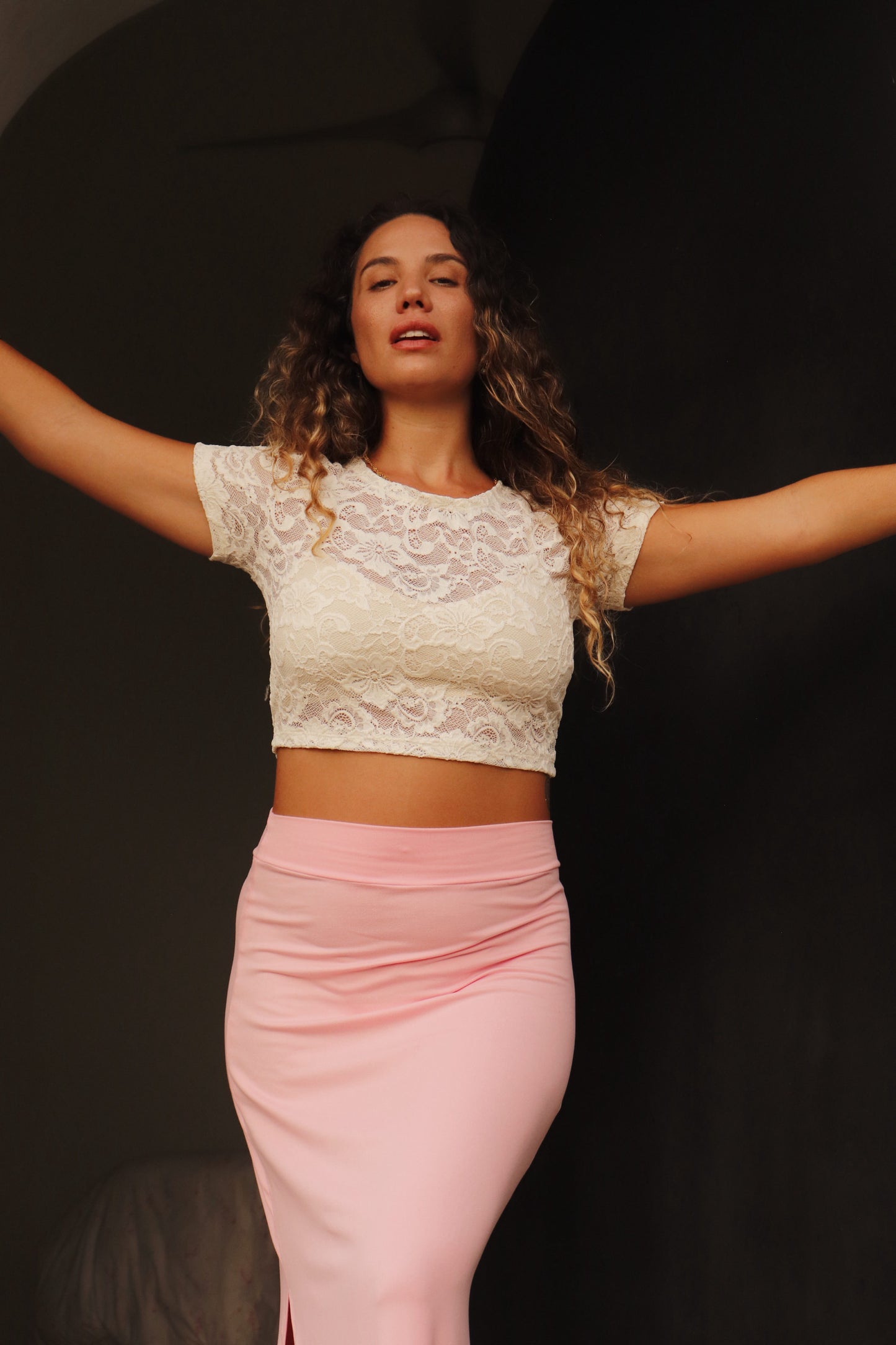 PINK BEGONIA SKIRT